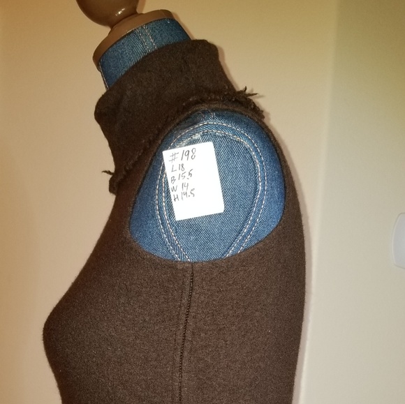 198 N W/O T XS Wool brwn Classiques Entier turtlnk - Picture 8 of 11